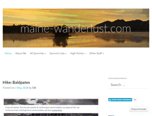 Tablet Screenshot of maine-wanderlust.com